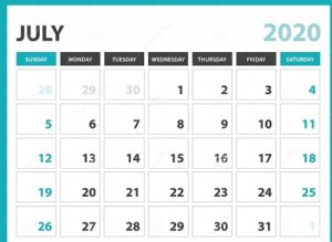July 2020 holidays