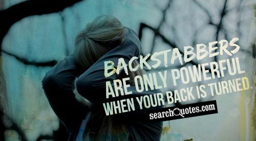 backstabbing colleagues