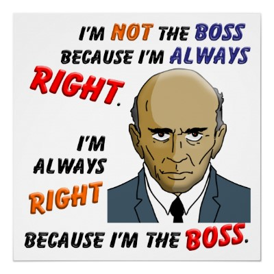correct your boss